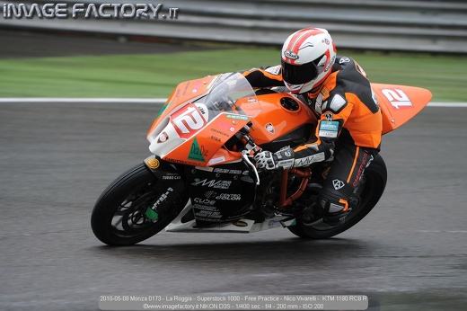 2010-05-08 Monza 0173 - La Roggia - Superstock 1000 - Free Practice - Nico Vivarelli -  KTM 1190 RC8 R